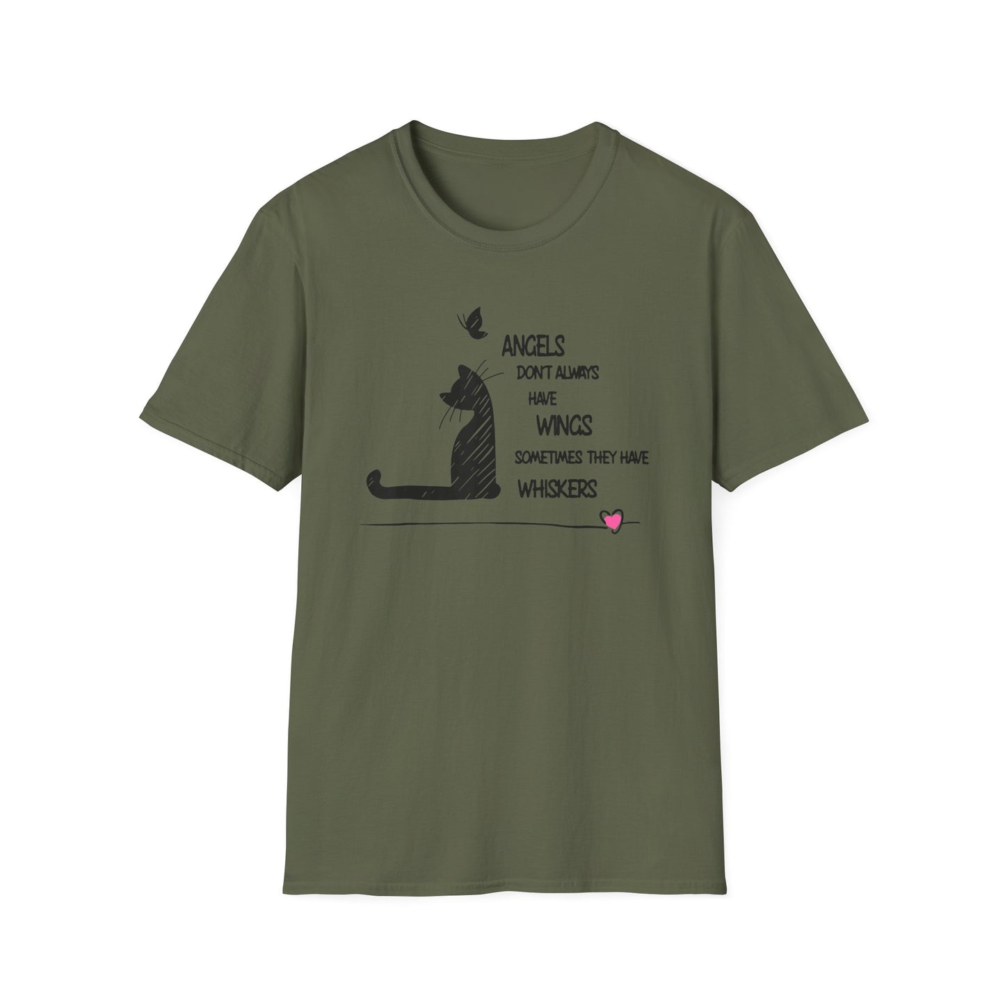 angelshave whiskers T-shirt