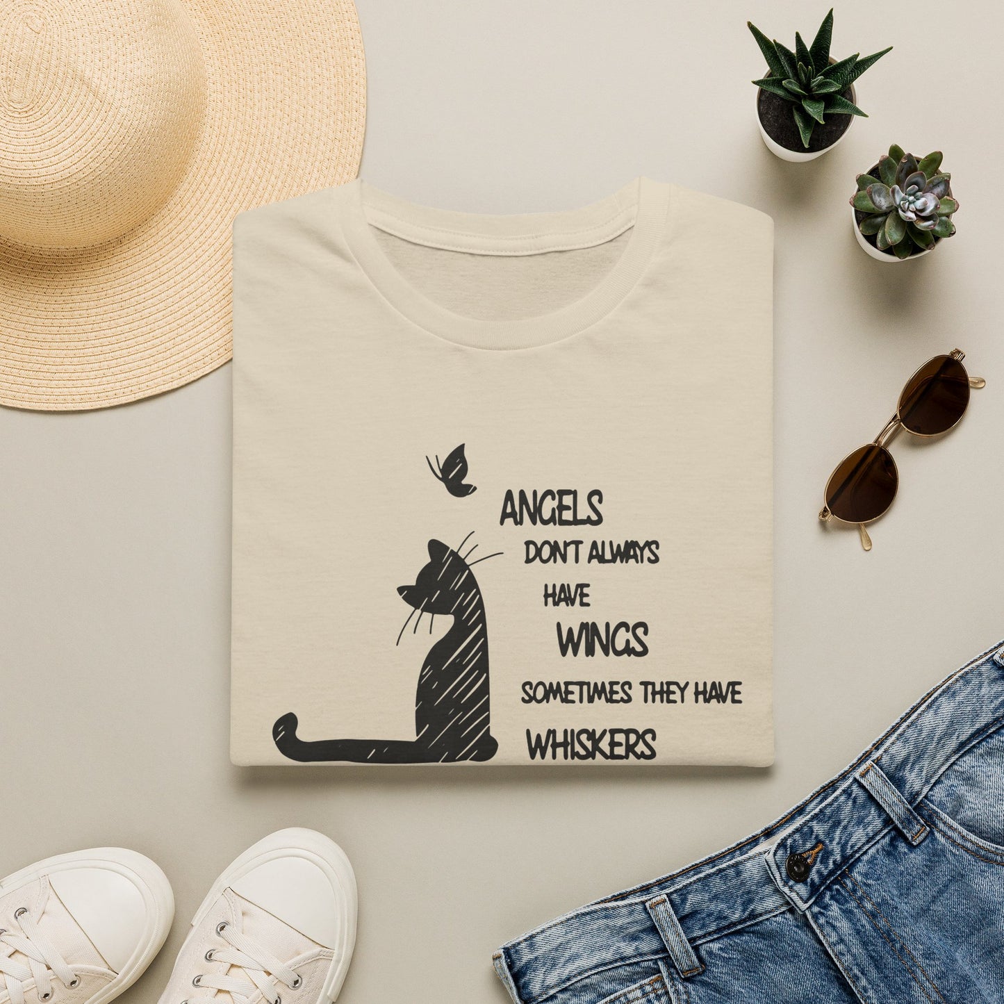 angelshave whiskers T-shirt
