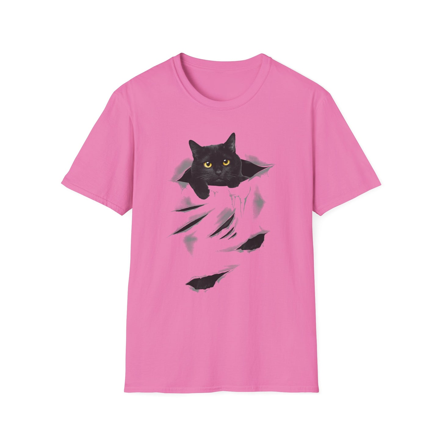 torn cat shirt T-shirt