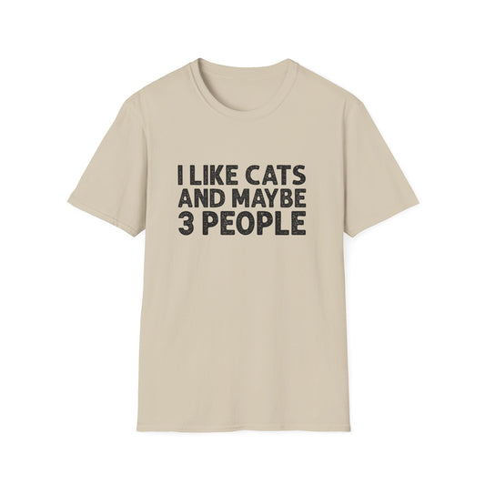 I like cats maybe 3 people T-Shirt