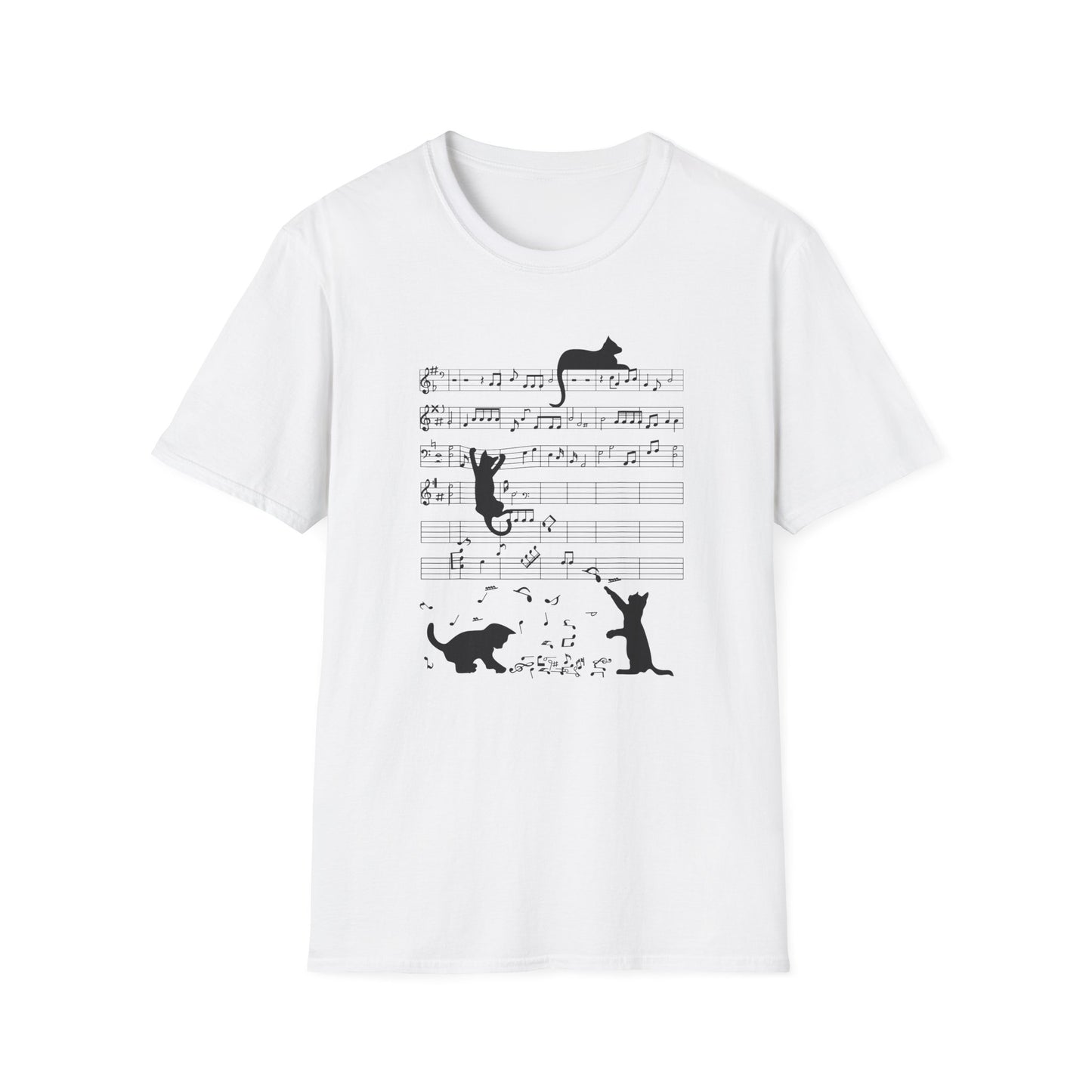 music notes T-shirt